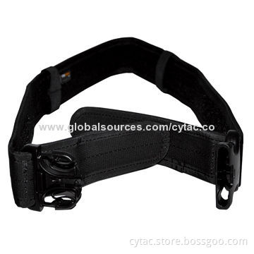 Black nylon duty belt for police officer and military use, duty/policy/holster belt